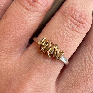 Sterling Silver and 14k Gold Filled Ring